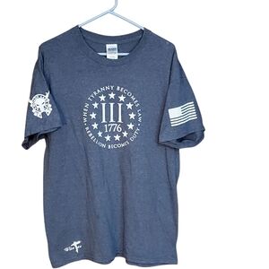 1776 Tyranny Blue Graphic T-Shirt